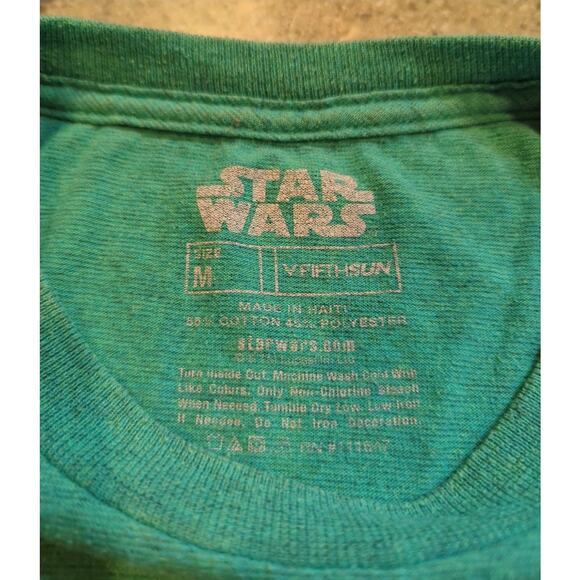 STAR WARS Retro Green R2-D2 Graphic Print Men's Size M T-shirt by V FIFTHSUN - Picture 2 of 3